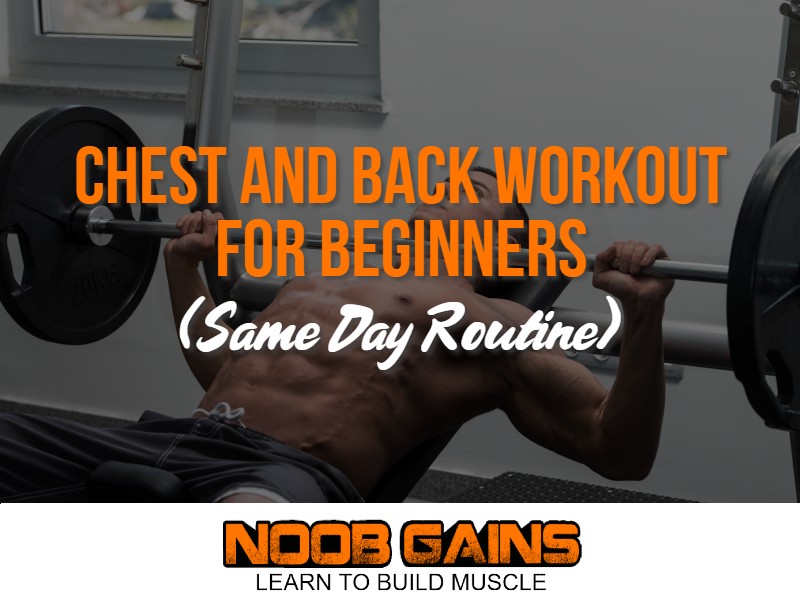 Chest and back workout same day image