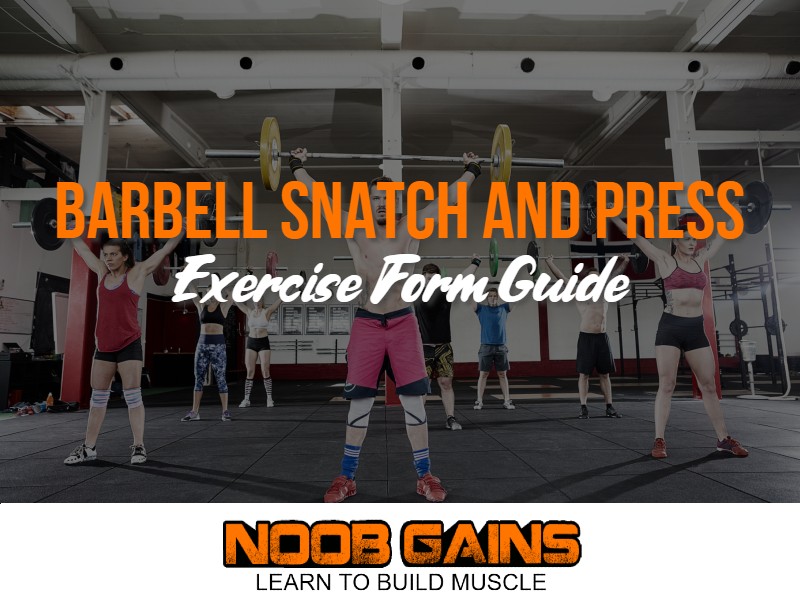 Barbell snatch and press image